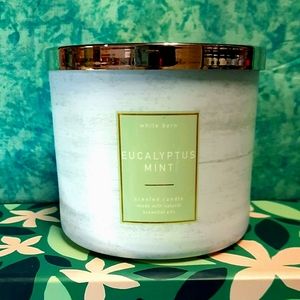Bath and Body Works Eucalyptus Mint 3 Wick Candle!